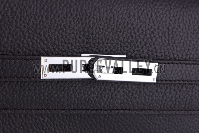 Hermes Kelly Briefcase Black