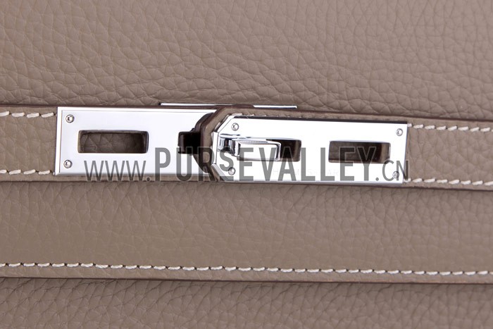 Hermes Kelly Briefcase Grey