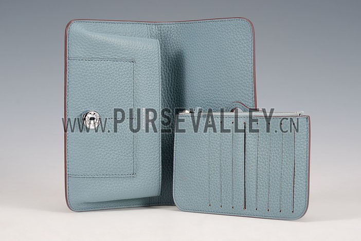 Hermes Dogon Wallet Etain Grey 608076