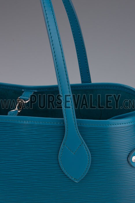 Louis Vuitton Neverfull MM Epi Leather Blue