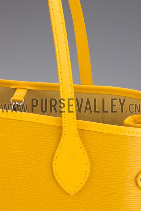 Louis Vuitton Neverfull MM Epi Leather Yellow