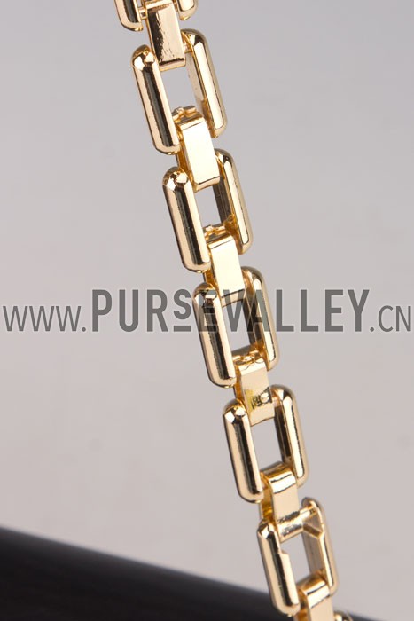 Louis Vuitton Chain Louise Clutch Black