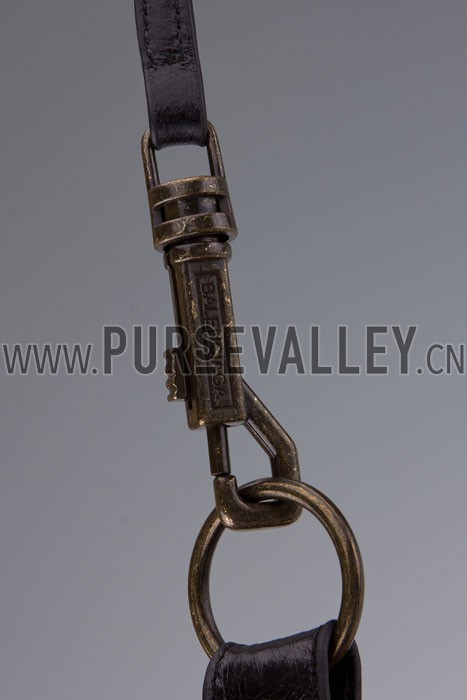 Balenciaga Giant Gold Hip Purse Black