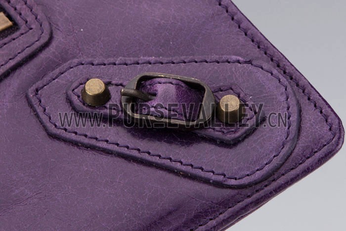 Balenciaga Giant Envelope Wallet Dark Purple