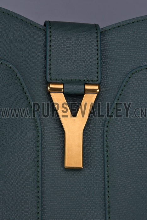 YSL Cabas Shoulder Bag Green