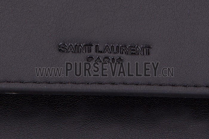 YSL Betty Medium Chain Shoulder Red Black