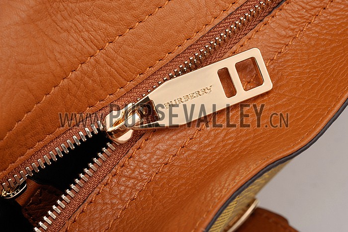 Burberry Yellow Check Hobo Bag 607774