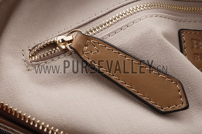 Burberry Medium Bridle House Check Tote Bag Brown 607782