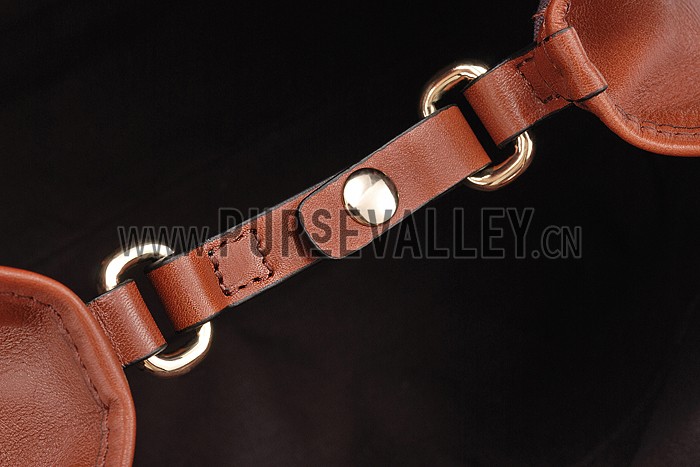 Burberry Small Haymarket Check Tote Bag Brown 607795