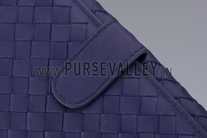 Bottega Veneta Intrecciato Nappa Continental Blue Walet