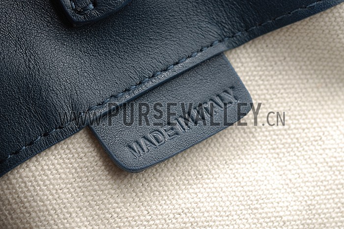 Burberry Medium Canvas Hobo Bag Light Blue 607820