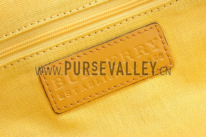 Burberry Large Tassel Bowler Bag Yellow 607829