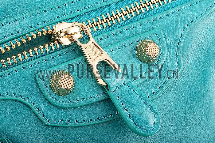 Balenciaga Mini City Bag Bleu Tropical 607844