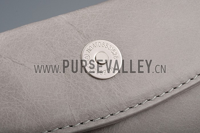 Balenciaga Giant 12 Envelope Clutch Argent Silver 607849