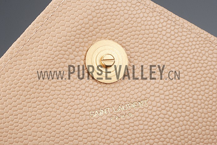 Saint Laurent Classic Monogram Satchel Beige 607881