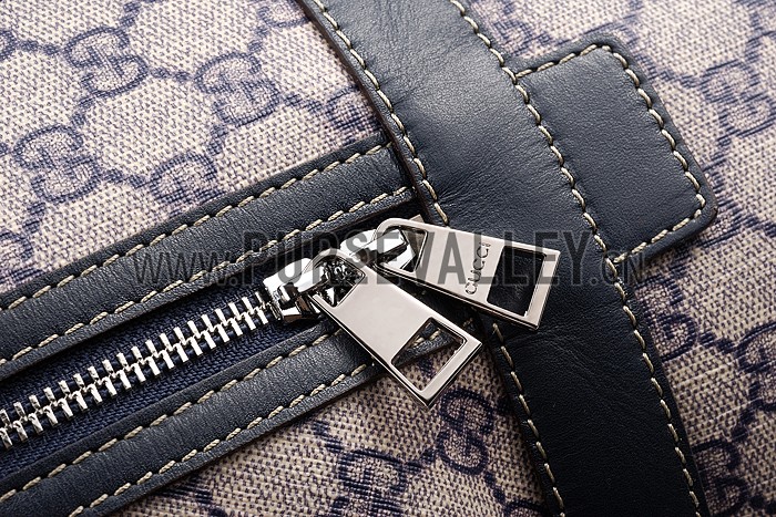 Gucci GG Canvas Backpack Beige/Blue 607933