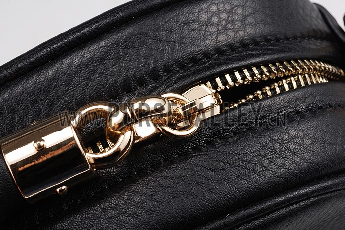 Gucci Soho Leather Mini Chain Bag Black 607941