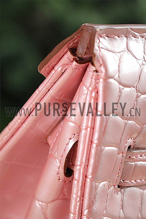 Hermes Birkin 35 Crocodile Rose Dragee 608058