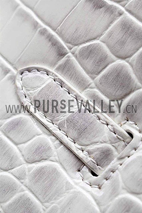 Hermes Birkin 35 Crocodile White 608064