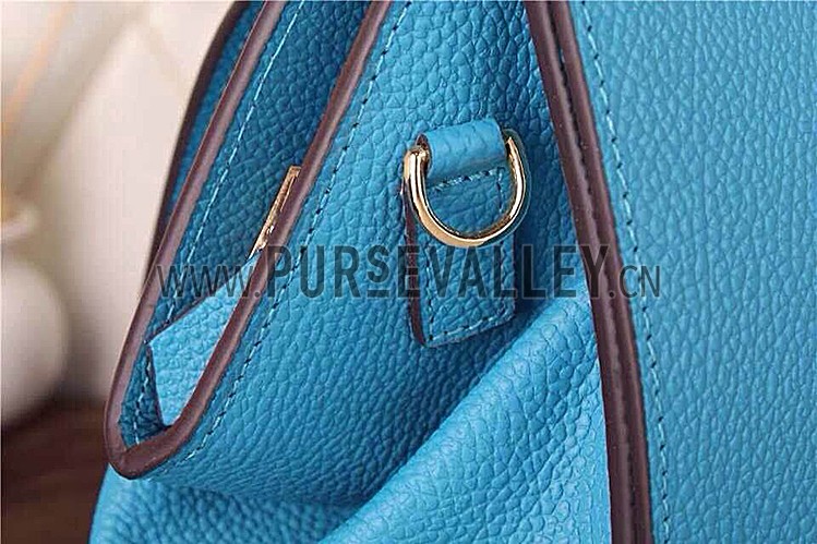 Hermes Stirrup Shoulder Bag Blue 608090
