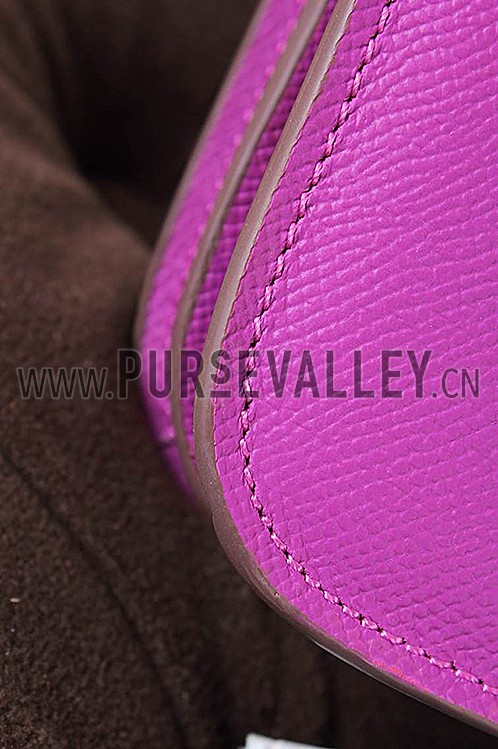 Hermes Constance Cyclamen With Gold Hardware 608113