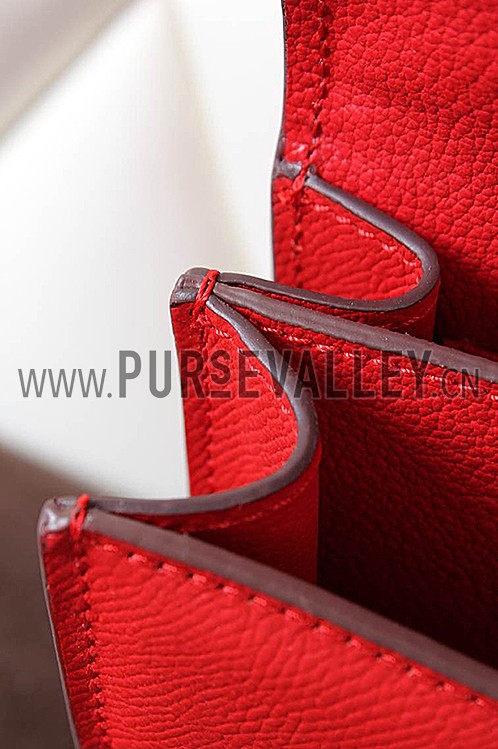 Hermes Constance Red Vermillion With Gold Hardware 608114