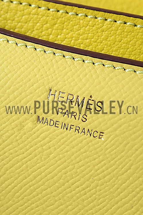 Hermes Constance Yellow With Gold Hardware 608120
