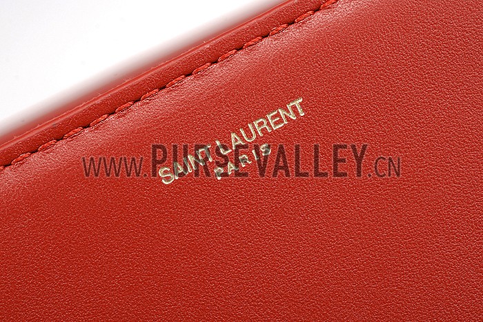 Saint Laurent Universite Flap Bag Red 608211