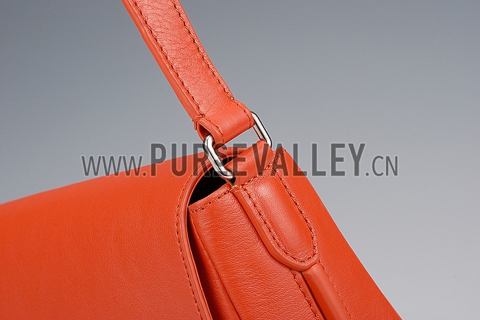 Celine Trotteur Bag Soft Leather Orange 608238