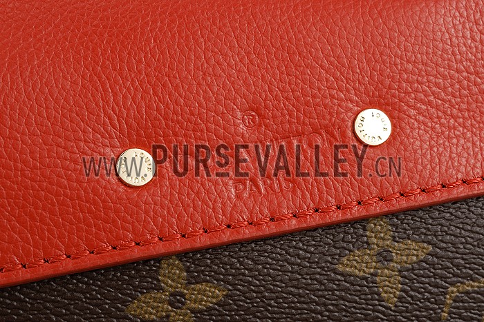 Louis Vuitton Pallas Chain Bag Red 608251