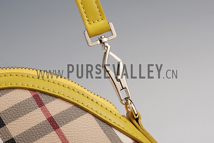 Burberry Tassel Tote Bag Yellow Barley 608261