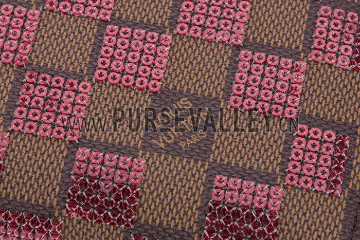 Louis Vuitton Damier Paillettes Wallet Red