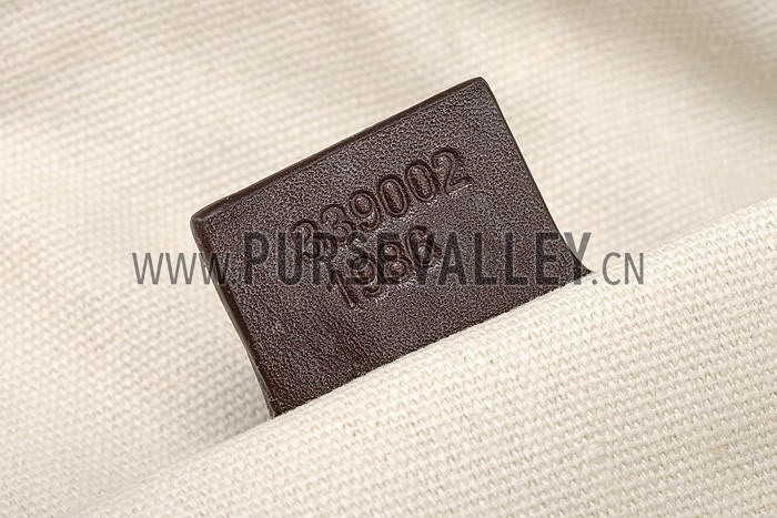 Gucci Laidback Crafty GG Canvas Top Handle Bag Brown 607347