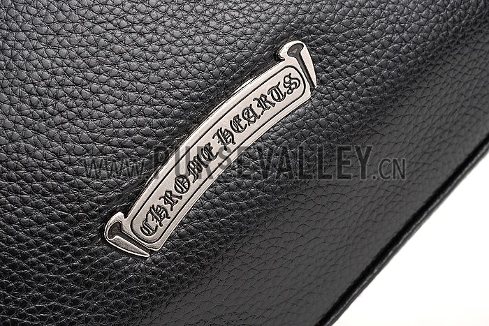 Chrome Hearts Big Leather Tote Black 607440