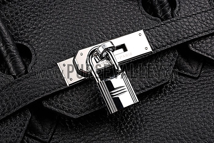 Hermes Birkin 30 Black/Pink Lining 607477