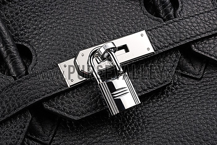 Hermes Birkin 35 Black/Pink Lining 607486