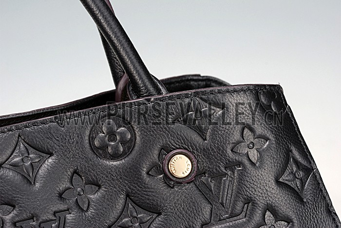 Louis Vuiton Montaigne Empreinte MM Black 607509