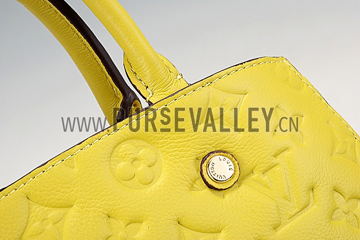 Louis Vuiton Montaigne Empreinte MM Citrine 607512