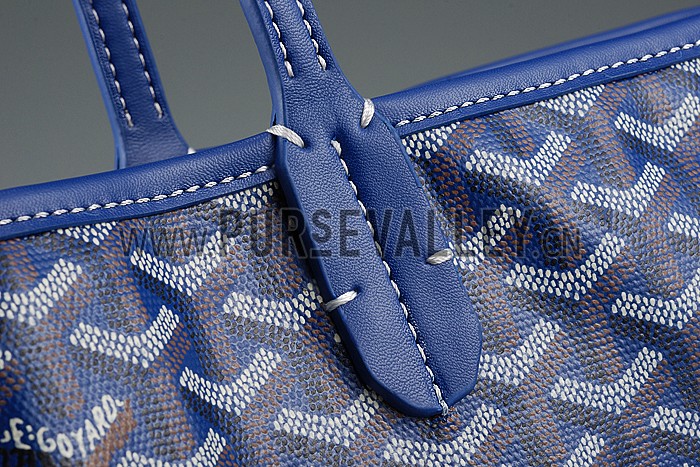 Goyard St Louis Tote Dark Blue 607690