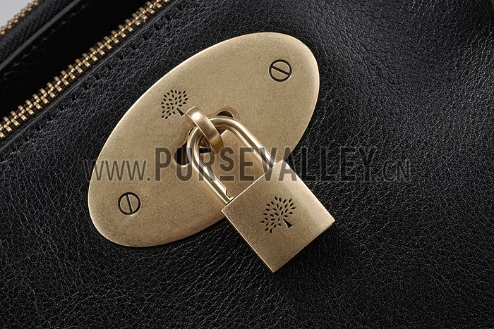 Mulberry Bayswater Double Zip Tote Black 607705