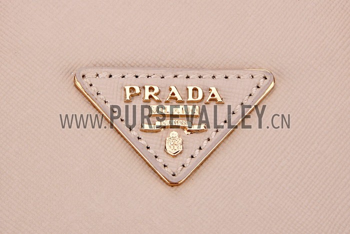 Prada Saffiano Lux Top Handle Beige