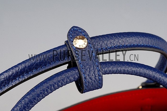 Prada Saffiano Soft Double Bag Blue