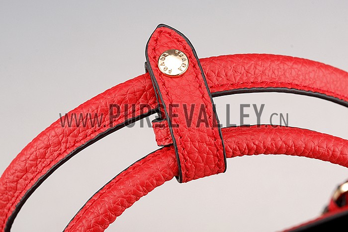 Prada Saffiano Soft Double Bag Red