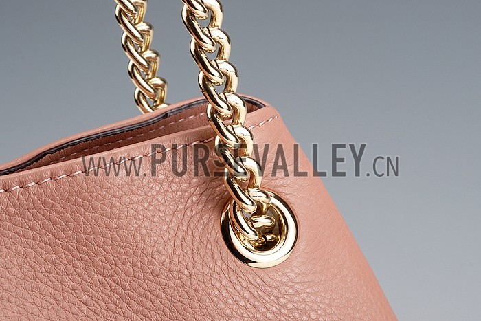 Gucci Soho Studded Shoulder Bag Light Pink