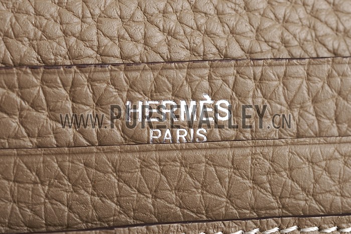 Hermes Bearn Wallet Etoupe Grey 608077