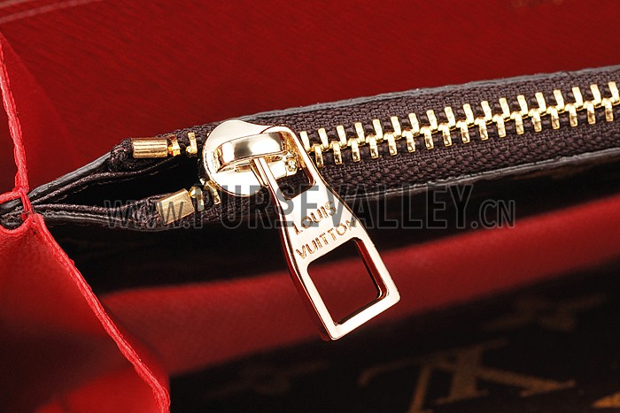 Louis Vuitton Zippy Wallet Retiro Wallet Red