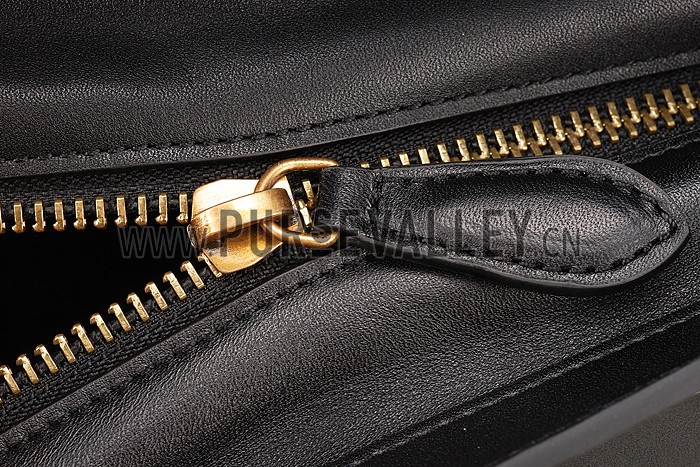 Celine Mini Luggage Black Leather/Suede Leather