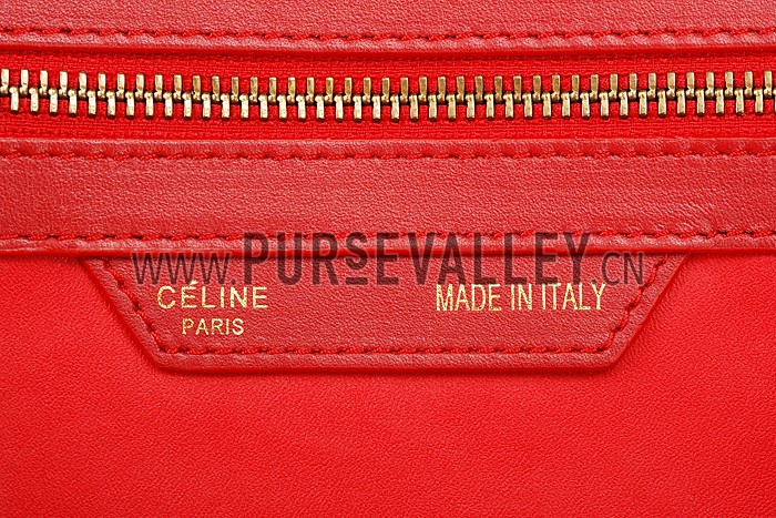 Celine Mini Luggage Red