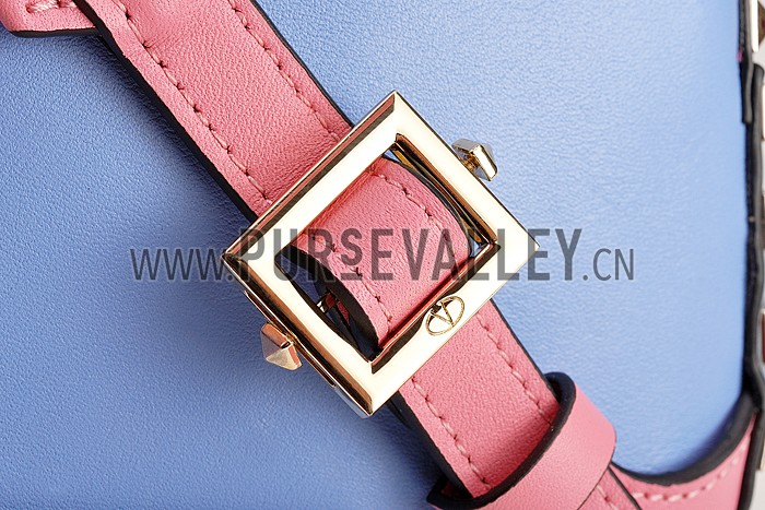 Valentino RockStud Blue/Pink/Yellow Backpack