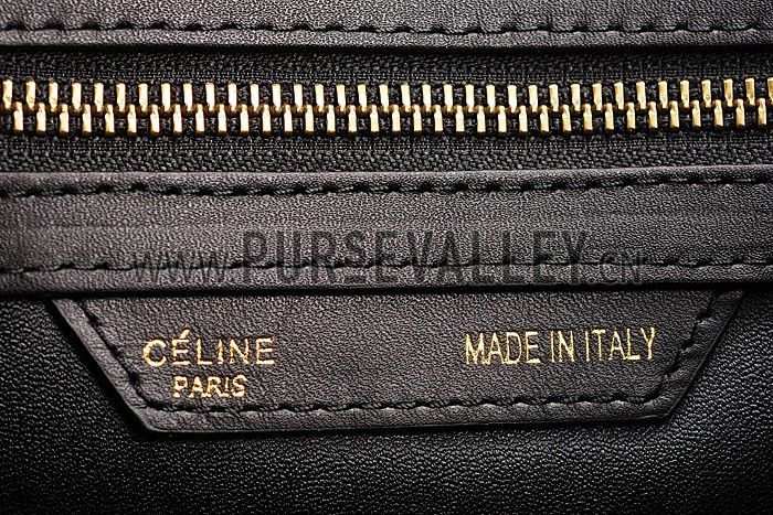 Celine Micro Luggage Black Leather/Suede Leather